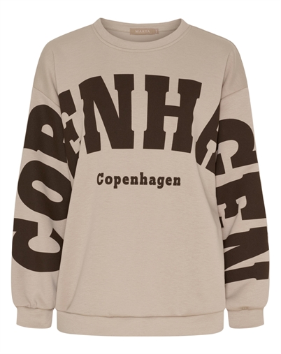 Marta Du Chateau - MDCHibiscus Sweatshirt - Beige